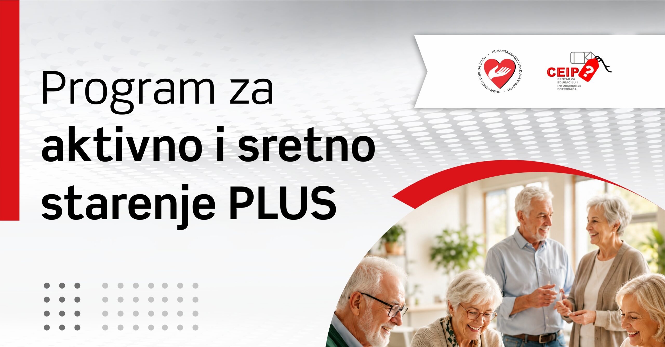 Mjesečni kalendar aktivnosti – Program za aktivno i sretno starenje PLUS